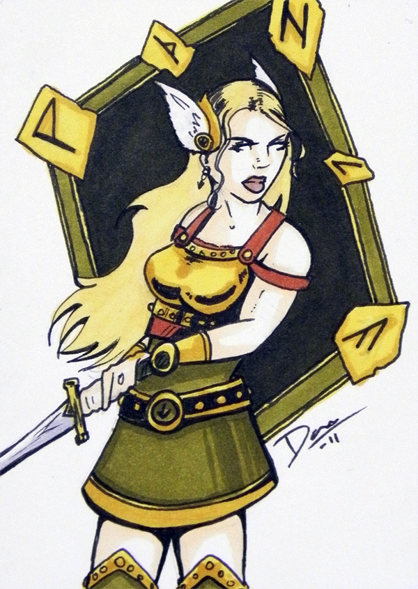 Image of Valkyrie – Sketch Card