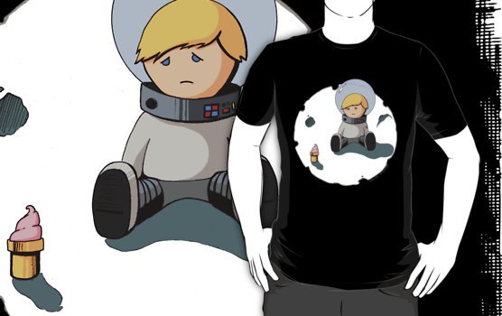 Sad Astronaut Boy Shirt